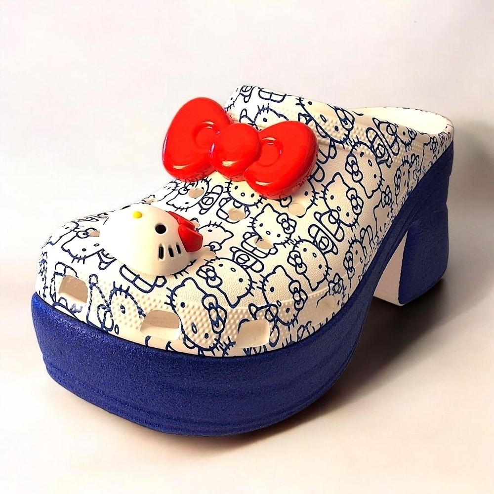 Hello Kitty x Crocs Mega Crush Clog – Limited Edition Platform – Size W10 - Picture 11 of 14